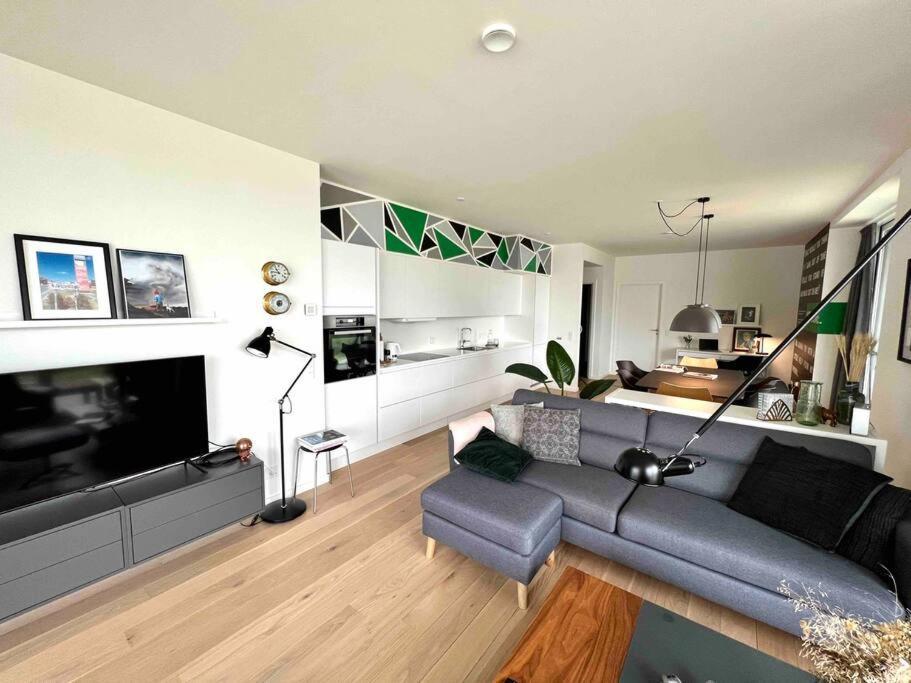 Bo Med Stil Og Udsigt Til Aarhus Lystbadehavn Apartment Exterior foto