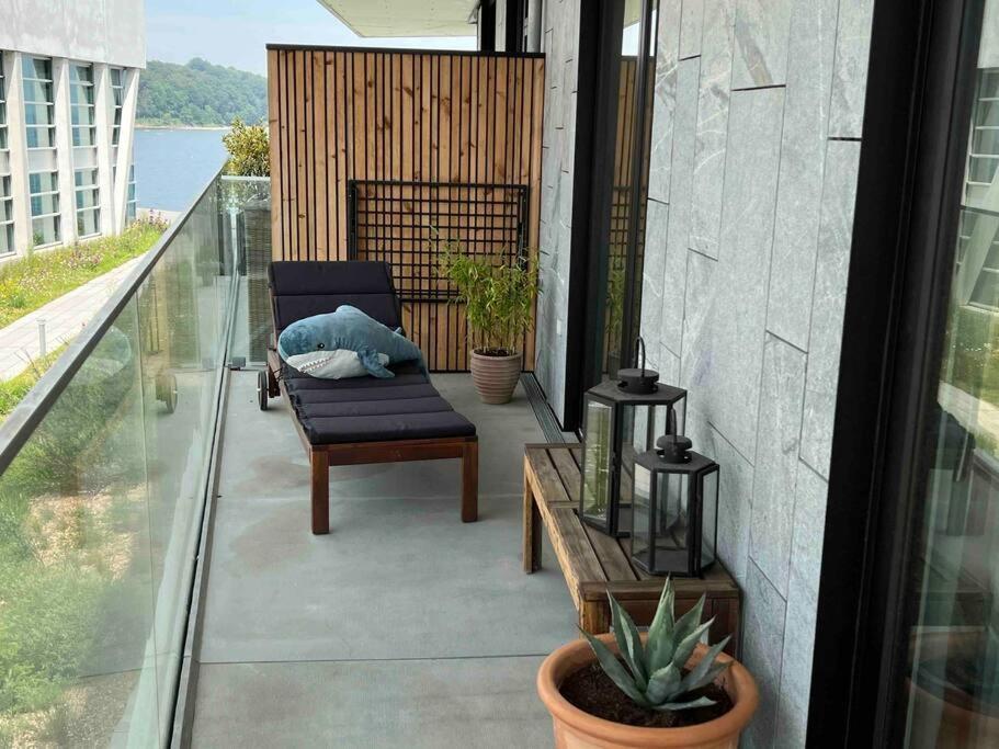Bo Med Stil Og Udsigt Til Aarhus Lystbadehavn Apartment Exterior foto