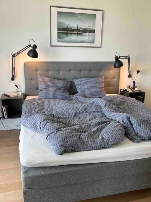 Bo Med Stil Og Udsigt Til Aarhus Lystbadehavn Apartment Exterior foto