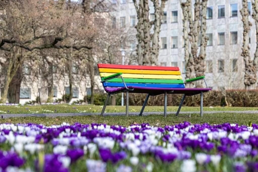 Bo Med Stil Og Udsigt Til Aarhus Lystbadehavn Apartment Exterior foto